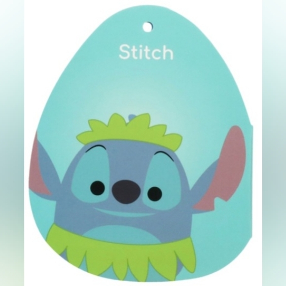 Squishmallows Stitch Hula Skirt Disney 2023 Stuffed Plush Toy Kellytoy 8" Hawaii - Picture 2 of 3